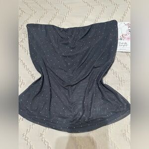 Chic Black Polka Dot Women's Blouse